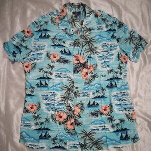 George men's hawaiian short sleeves shirt sizeXL(46-48) summer fun